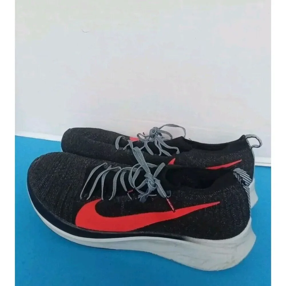Nike Zoom Fly‎ Flyknit Running Shoes Black/Crimson Athletic Sneakers Lightweight